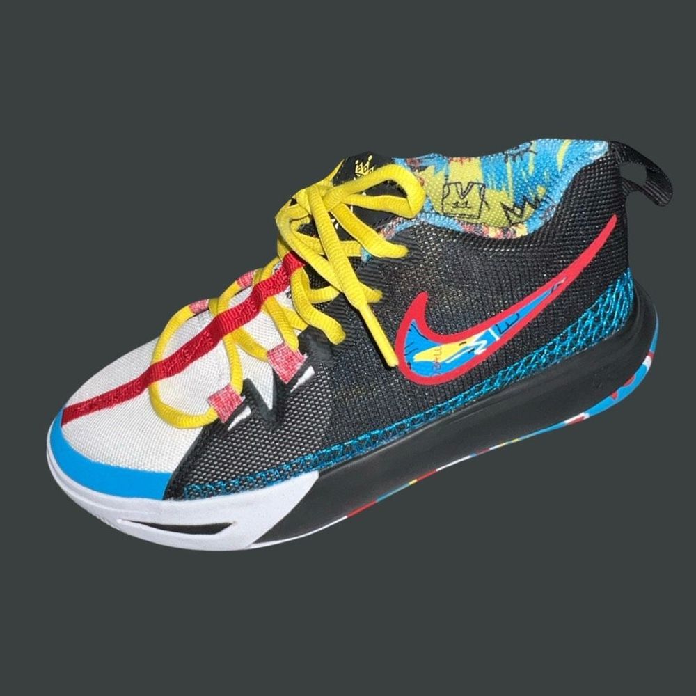 Nike Kyrie Flytrap 6 (GS) Black/White/Tour Yellow/University Red Sneaker Size 4